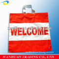 shopping printed patch handle bag/plastic shopping bag